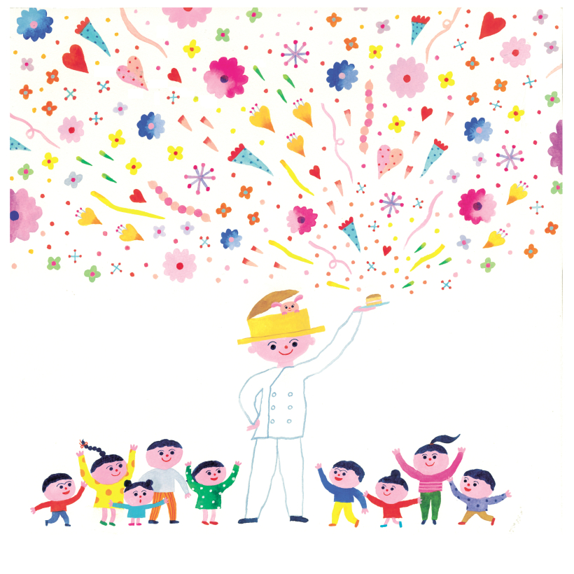 スポンジのぼうしケーキのメインイメージ